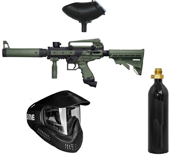 Pack Marcadora Semiautomatica Tippmann Cronus Tactical Cal 0.68 olive Co2 - *Envío Gratis 3/4 Dias